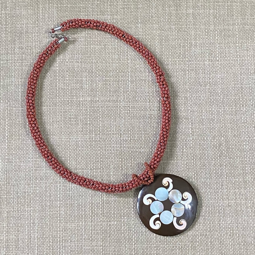 NWOT Beaded with pendant necklace